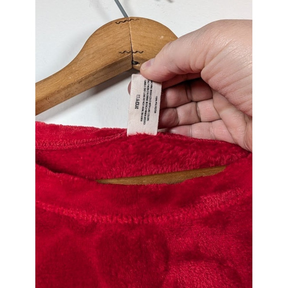HUE Women's Fleece Pullover Top Size XL Valentine's Day Heart Love Cozy Soft - Picture 6 of 7